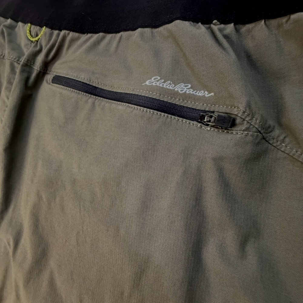 EDDIE BAUER Mens Travex Ultimate Adventure Pull On Cargo Shorts 2XL XXL Green - Picture 5 of 8
